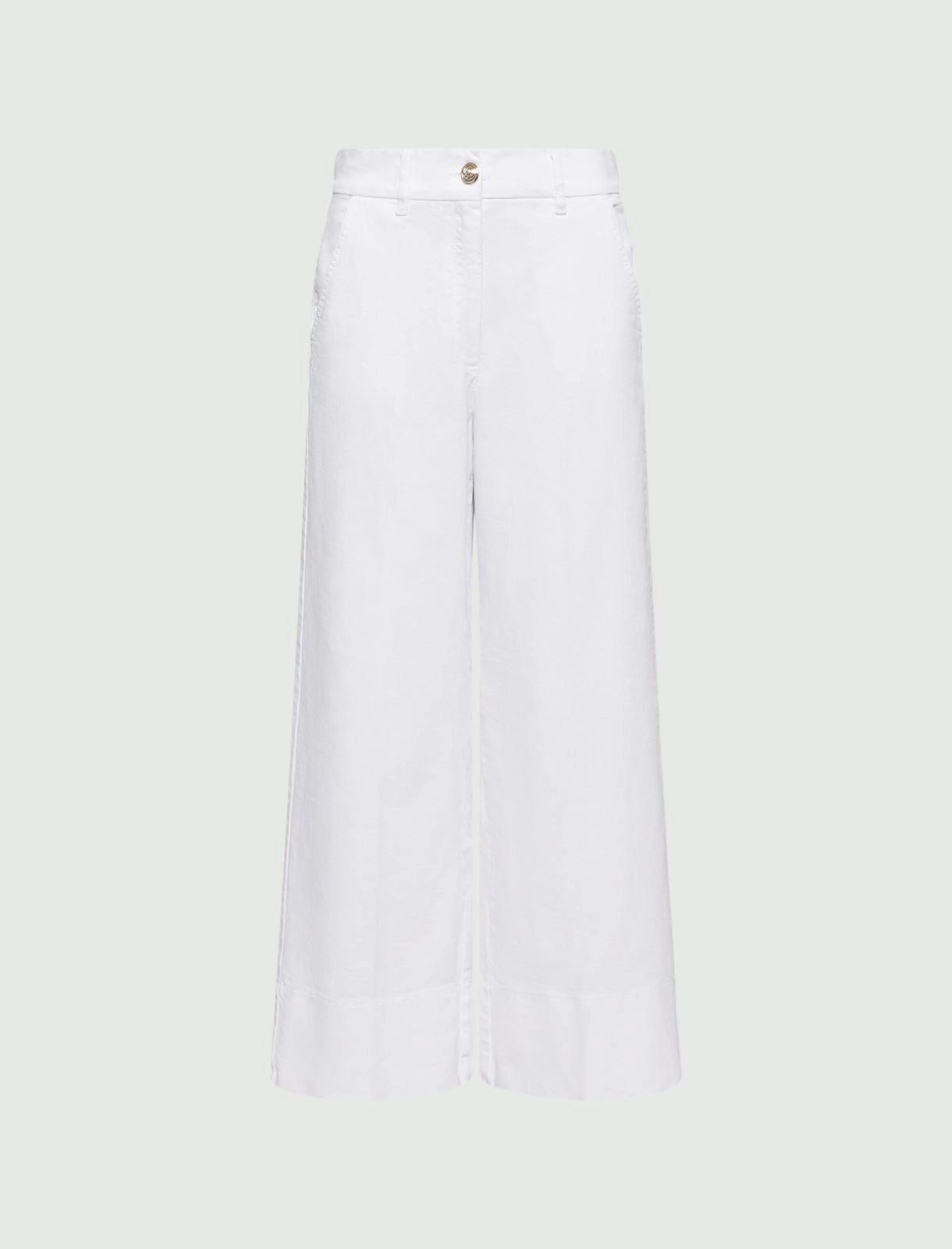 Pantaloni wide leg bianco MARELLA ROXANA