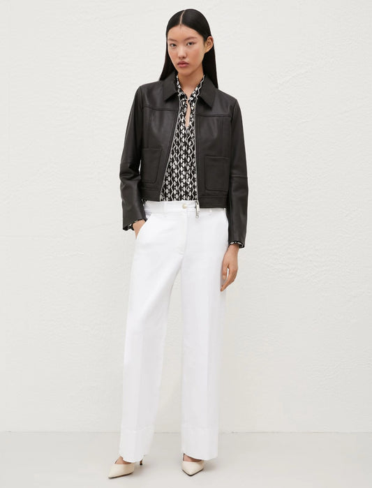 Pantaloni wide leg bianco MARELLA ROXANA