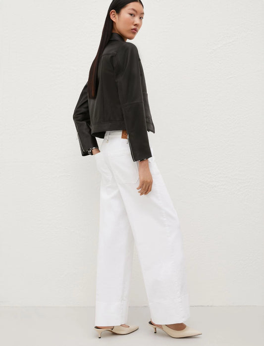 Pantaloni wide leg bianco MARELLA ROXANA