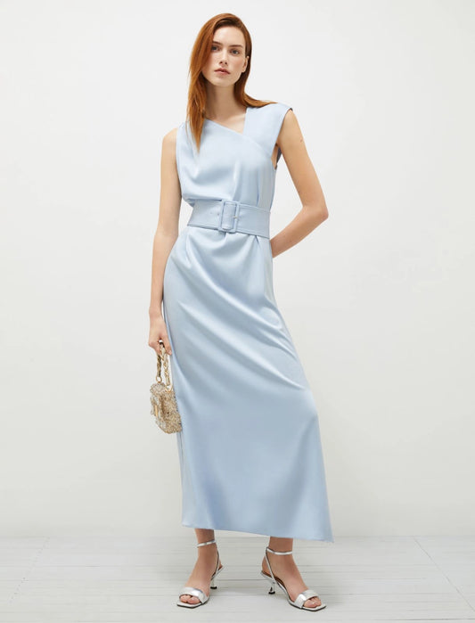 Abito in satin azzurro MARELLA GRAFFA