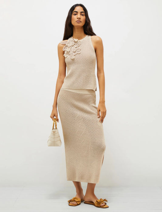 Top con fiori crochet MARELLA ARAK1