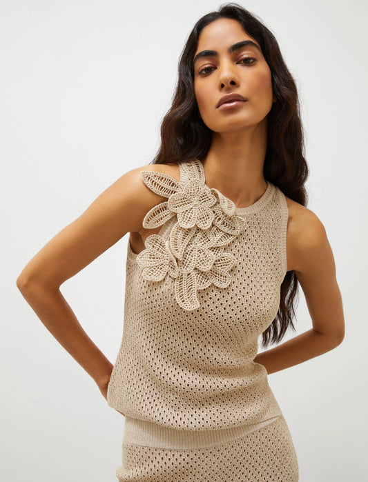 Top con fiori crochet MARELLA ARAK1