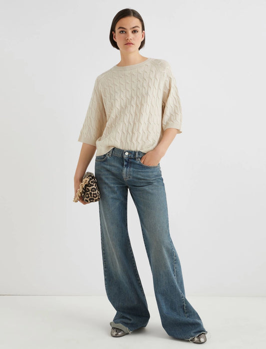 Maglia in misto cashmere avorio MARELLA FRANZ