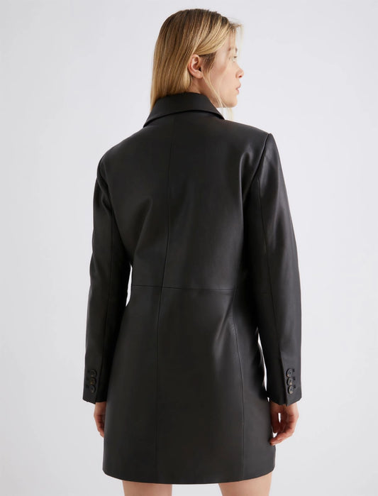 Cappotto in pelle nero MARELLA PALOMBO