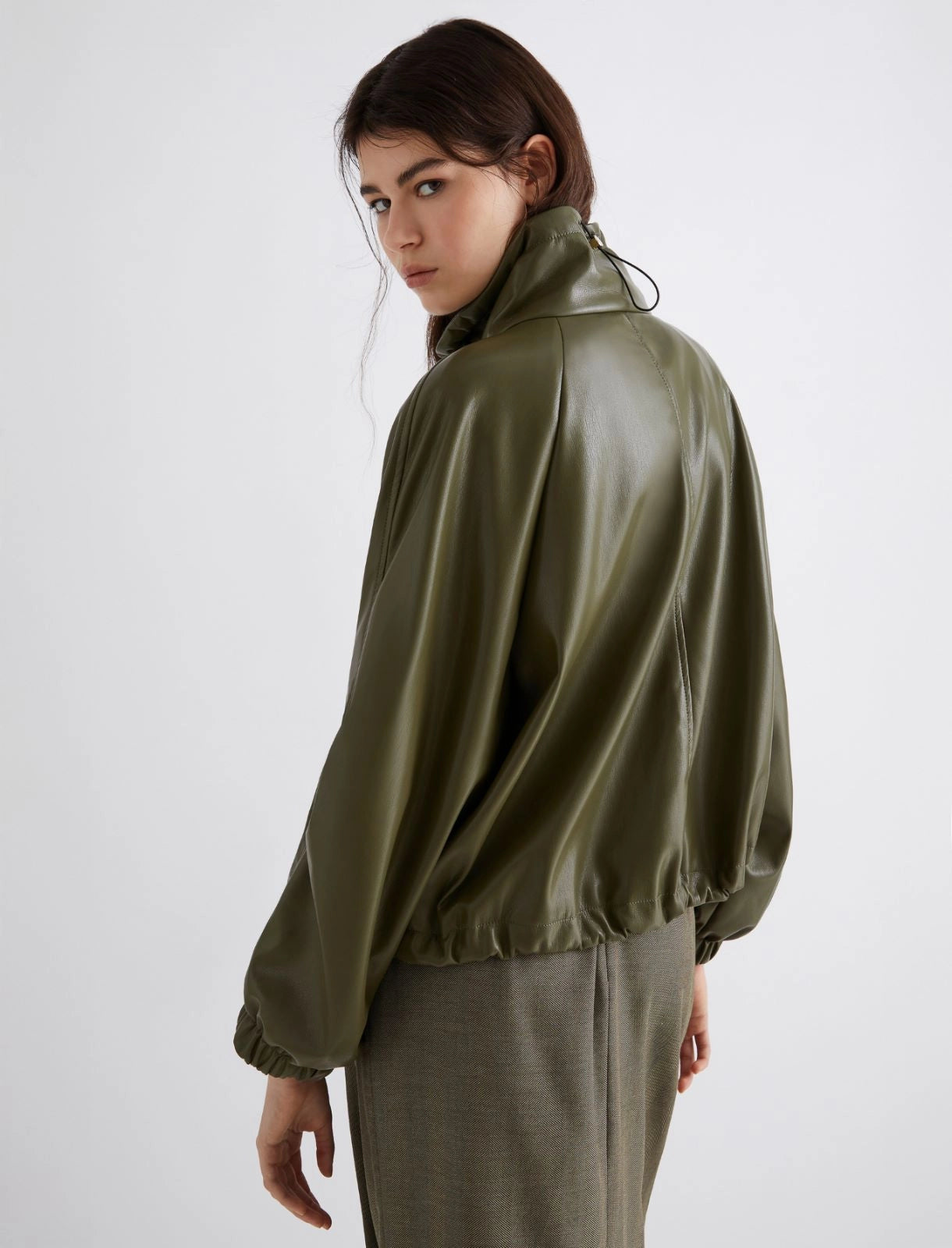 Blouson in jersey spalmato oliva MARELLA LORETTA
