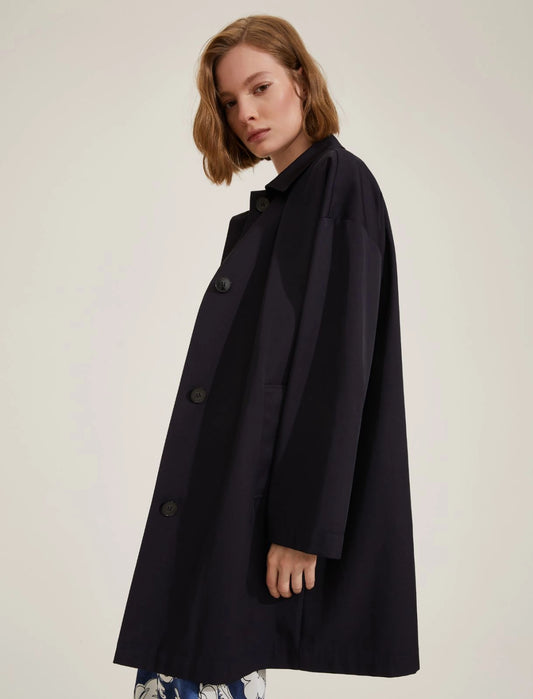 Impermeabile oversize blu EMME MONTPARNASSE