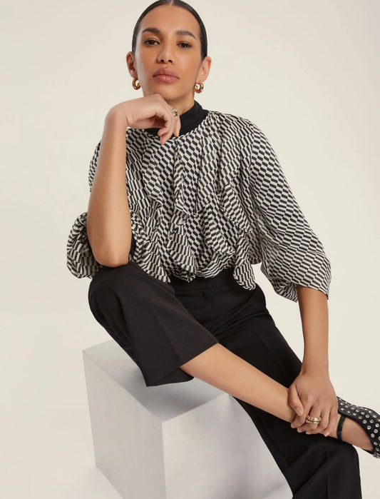 Camicia con rouge nero EMME SALUTE