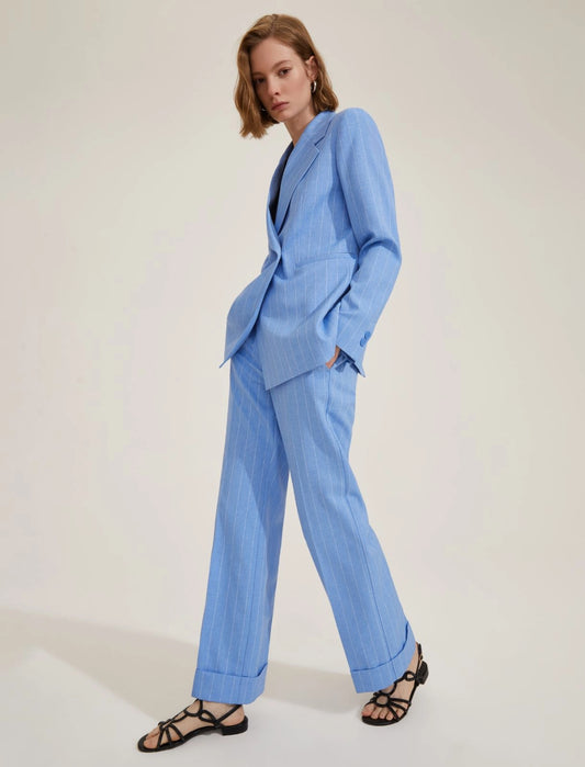 Tailleur a pantalone azzurro EMME AGRA