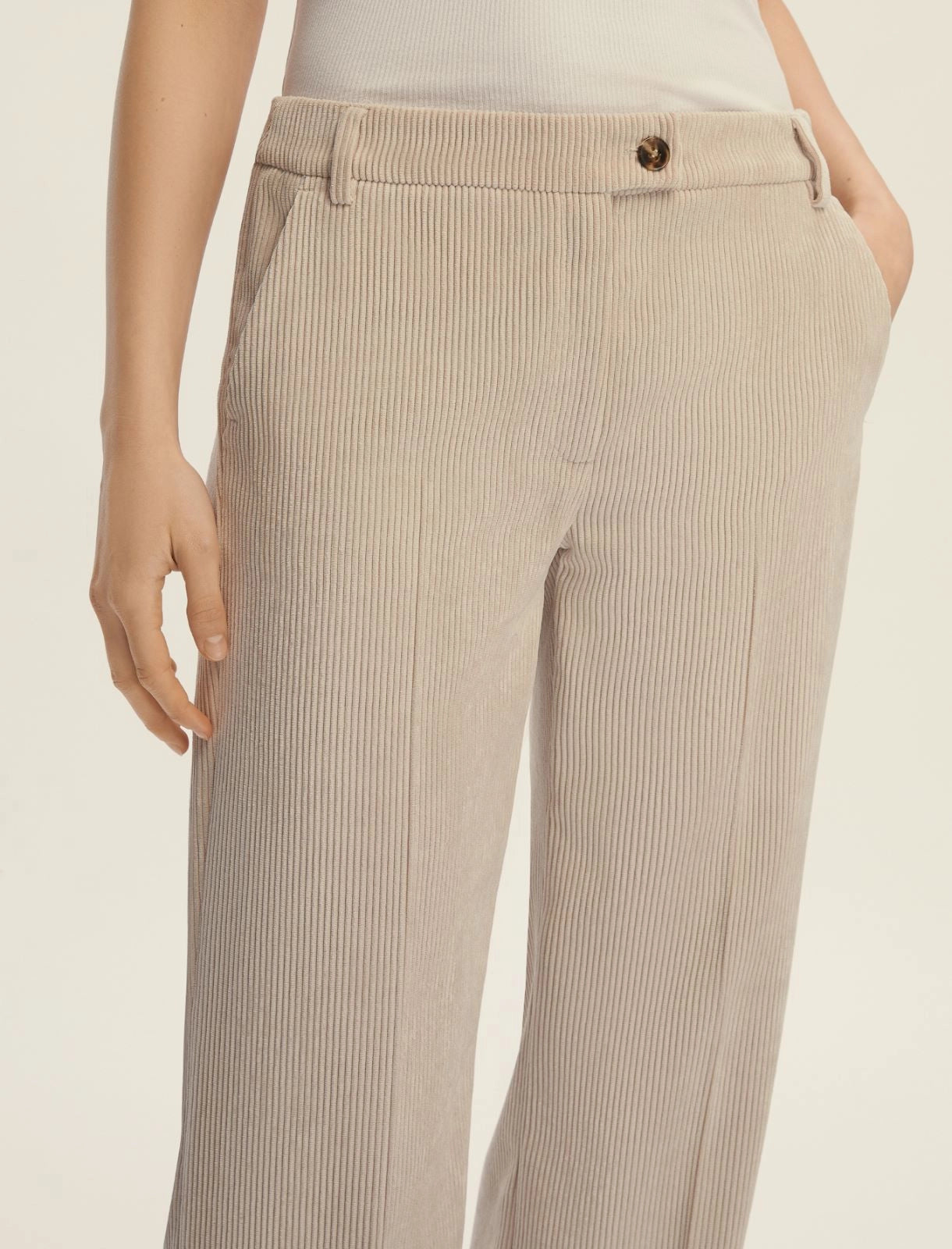 Pantalone dritto in velluto EMME DESTINO
