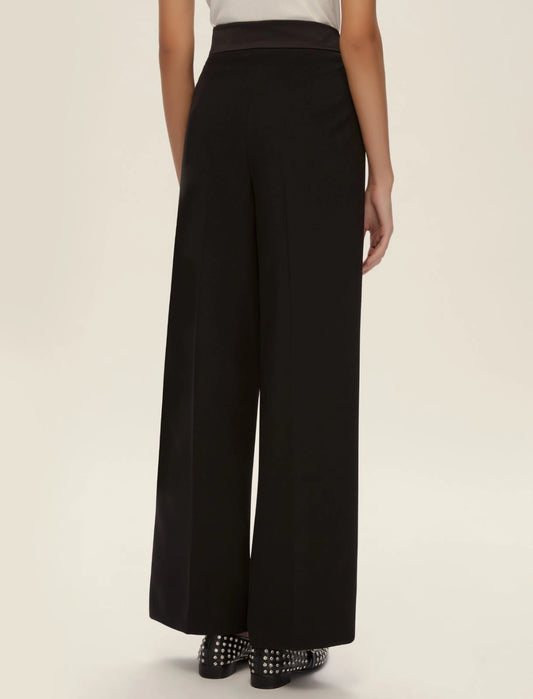 Pantalone strecht con dettaglio in raso EMME CARAVAN2