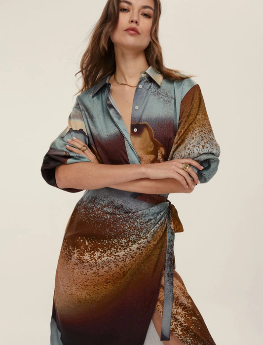 Abito in twill con nodo EMME MERINGA