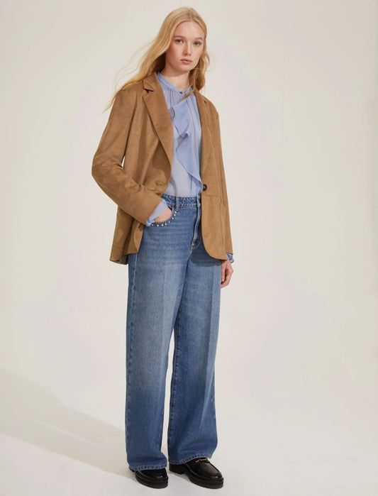 Blazer monopetto tabacco EMME BOA