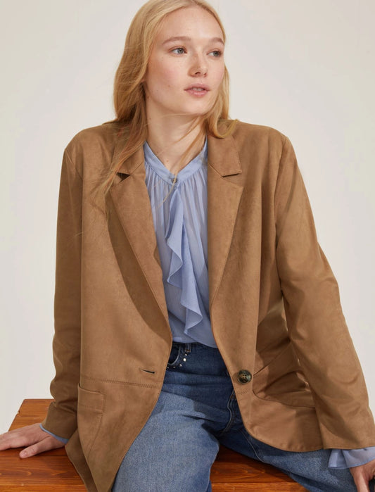Blazer monopetto tabacco EMME BOA
