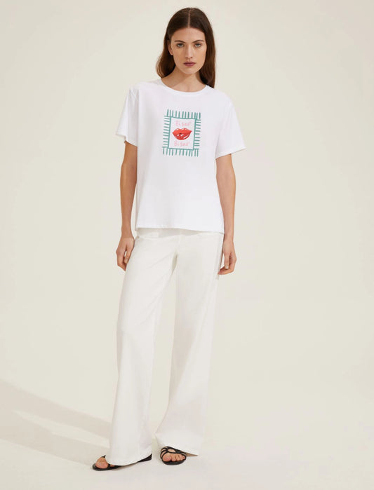 T shirt in cotone con shopper EMME CAPPERO