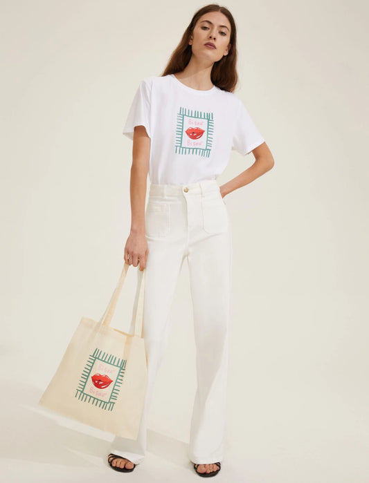 T shirt in cotone con shopper EMME CAPPERO