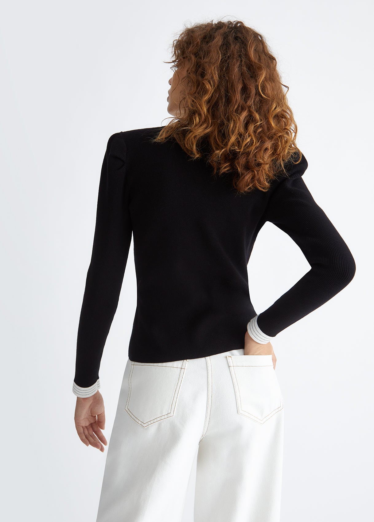 Cardigan ecosostenibile nero LIU JO CF3015