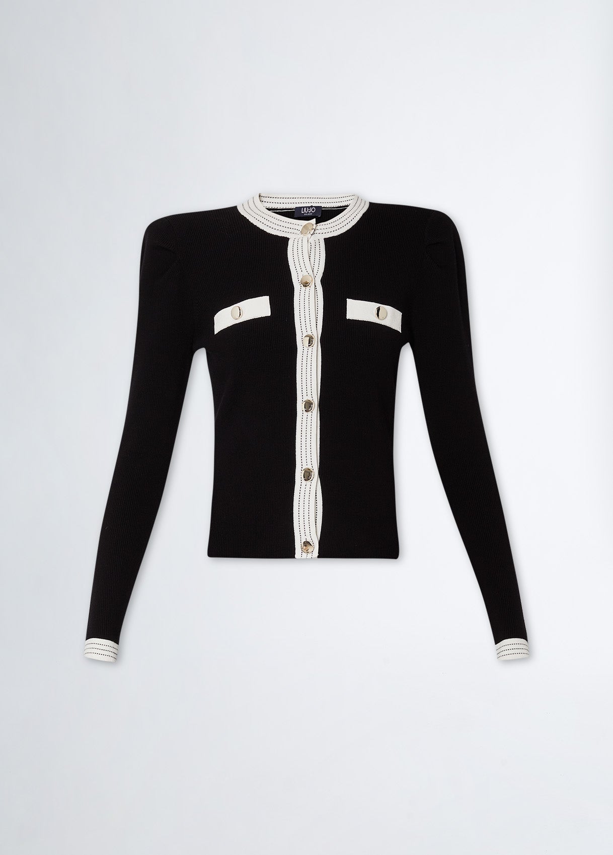 Cardigan ecosostenibile nero LIU JO CF3015