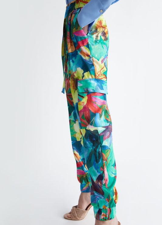Pantalone cargo a fiori LIU JO CA4430