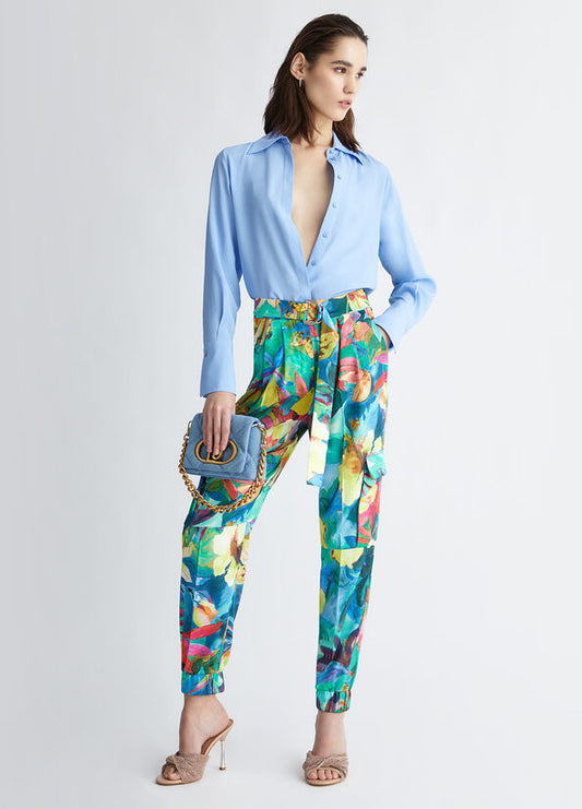 Pantalone cargo a fiori LIU JO CA4430
