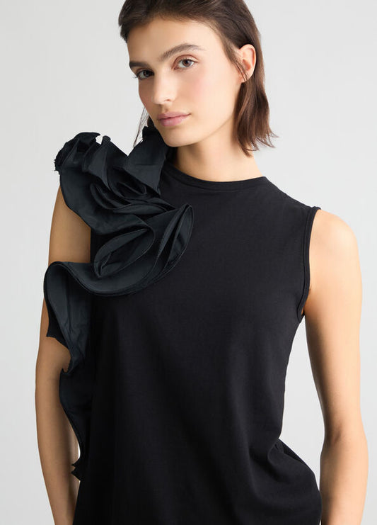 Tshirt con volant LIUJO CA5005