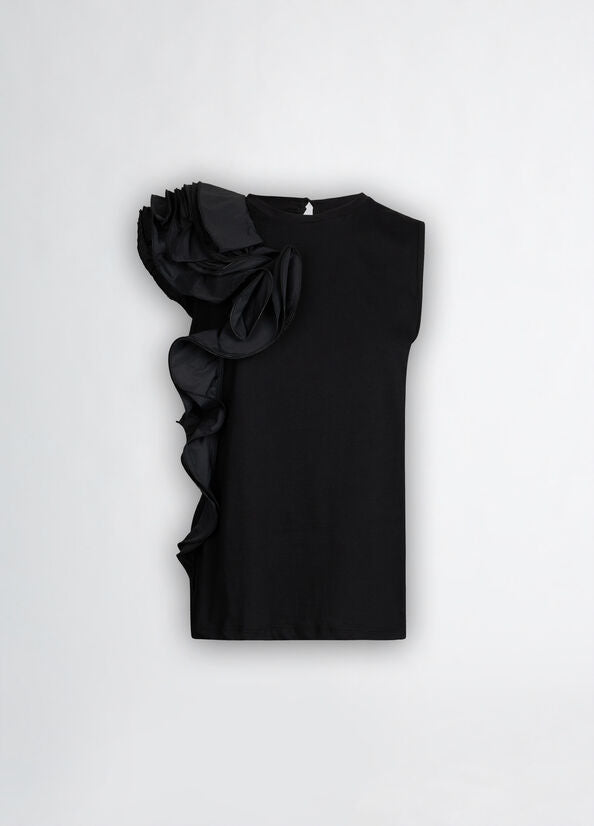 Tshirt con volant LIUJO CA5005