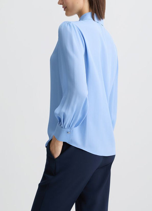 Camicia azzurra in viscosa LIUJO CA5299