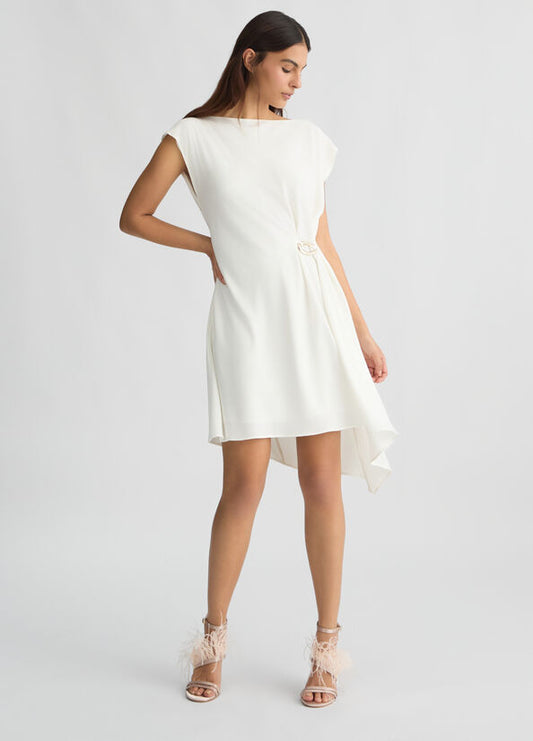 Abito corto con drappeggio LIUJO CA5321