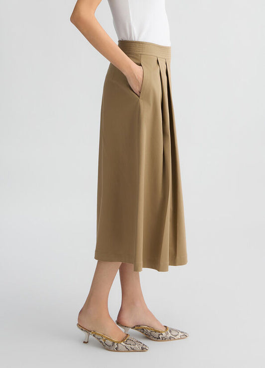 Gonna a pieghe beige LIU JO CA5345
