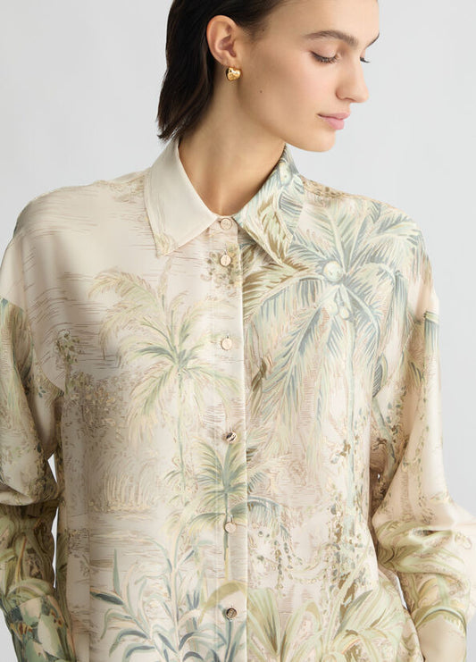 Camicia a stampa tropicale LIUJO CA5352