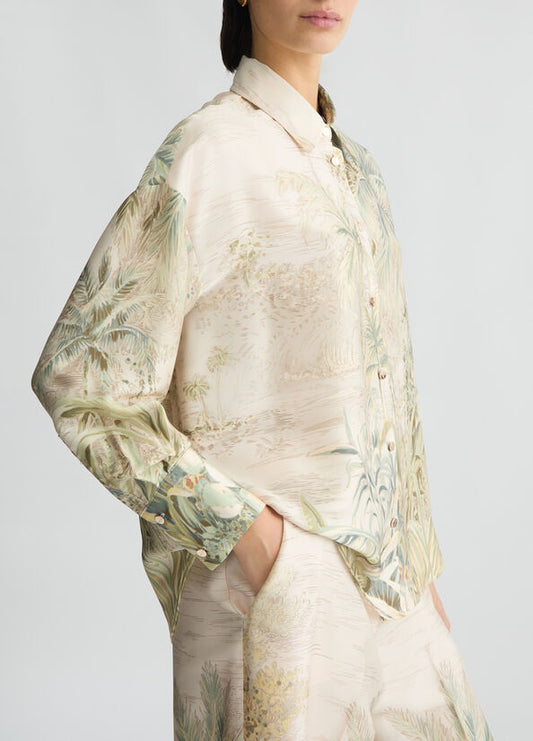 Camicia a stampa tropicale LIUJO CA5352