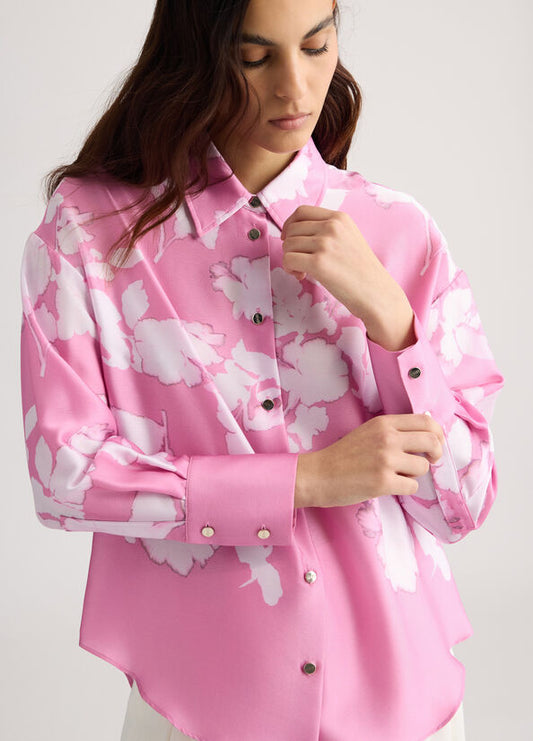 Camicia in raso rosa LIU JO CA5411