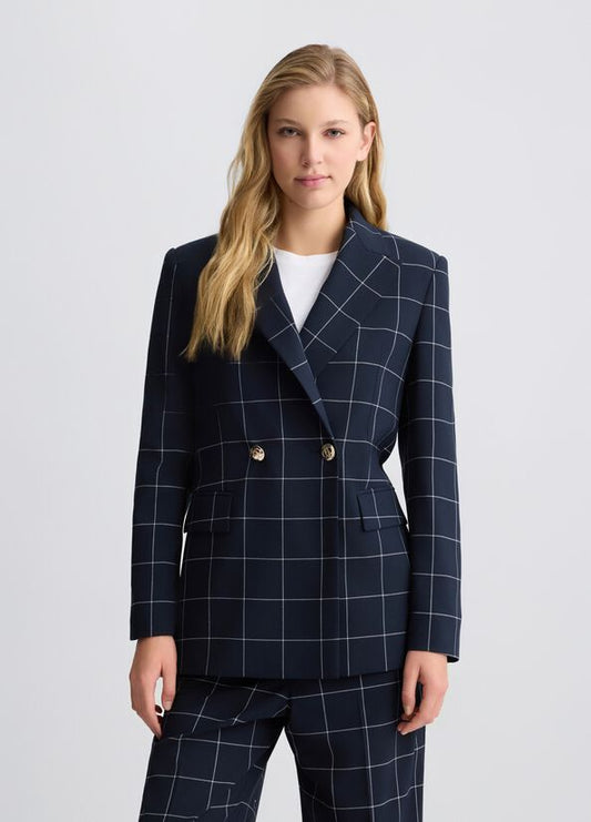 Blazer in check doppiopetto LIUJO CA5235