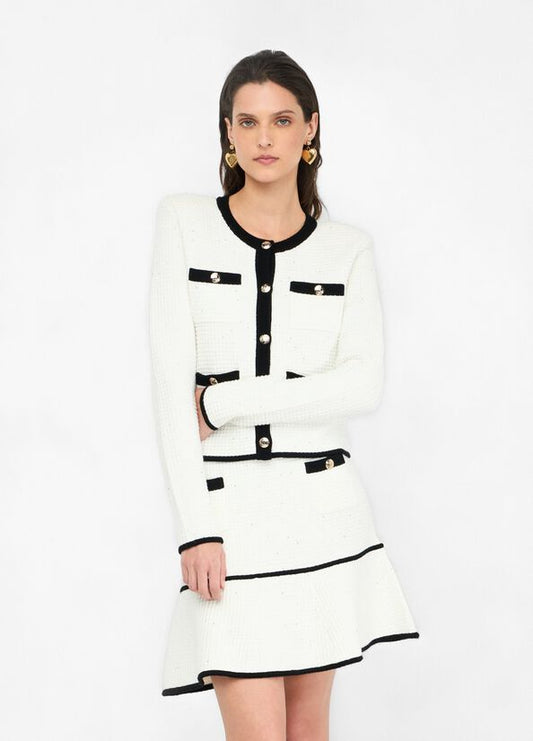 Giacca in lurex latte LIU JO CF5131