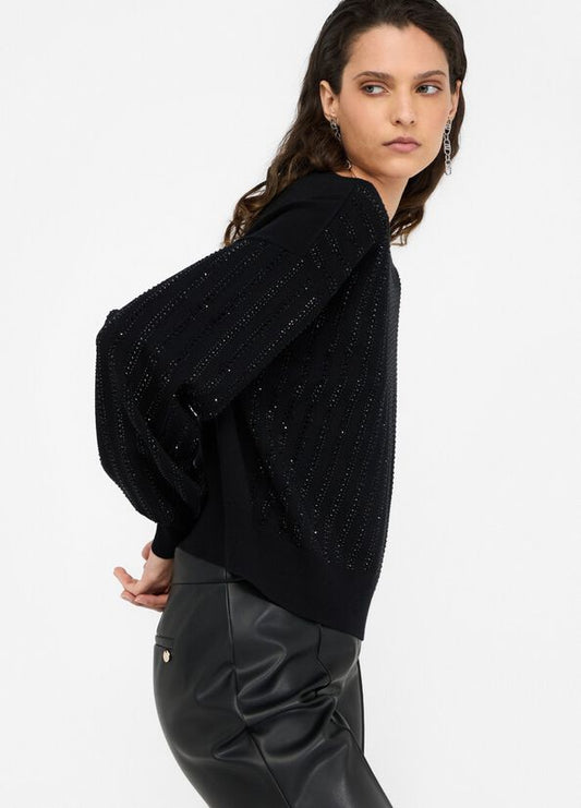 Maglia con strass LIU JO CF5271
