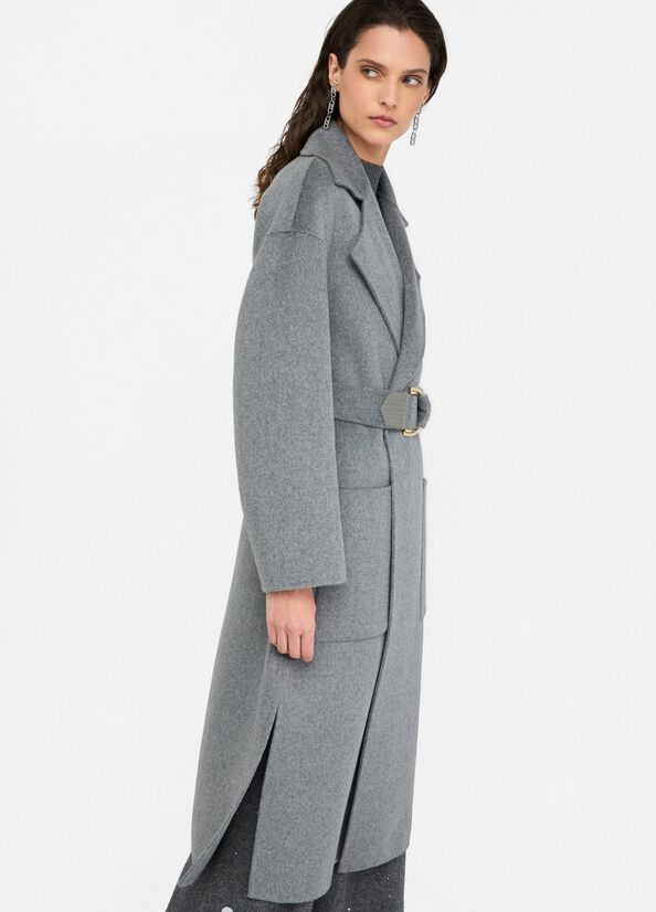 Cappotto a vestaglia grigio LIU JO CF5283