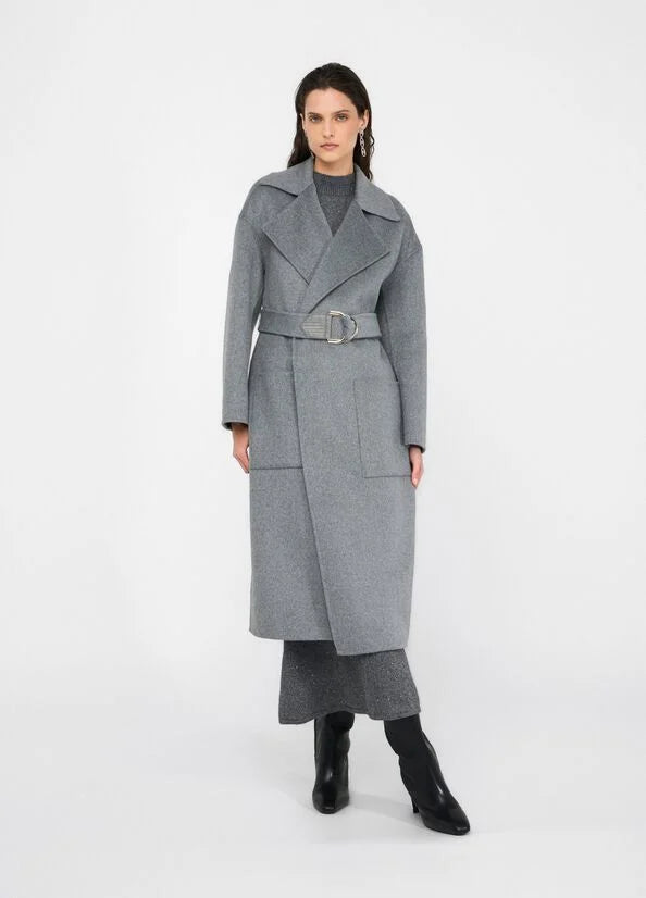 Cappotto a vestaglia grigio LIU JO CF5283