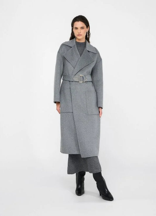 Cappotto a vestaglia grigio LIU JO CF5283