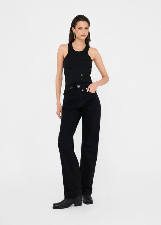 Jeans straight con perle LIU JO CF5110
