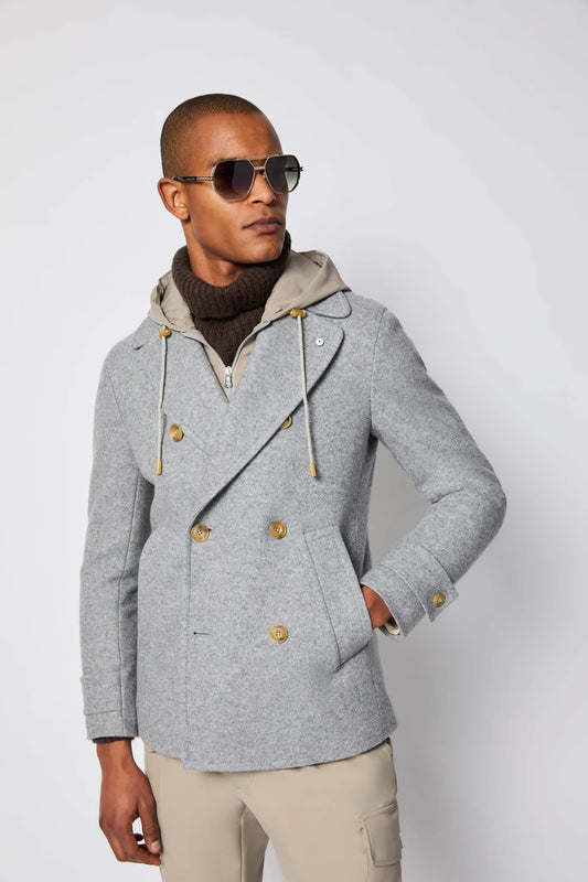 Peacoat con cappuccio LBM1911 55704
