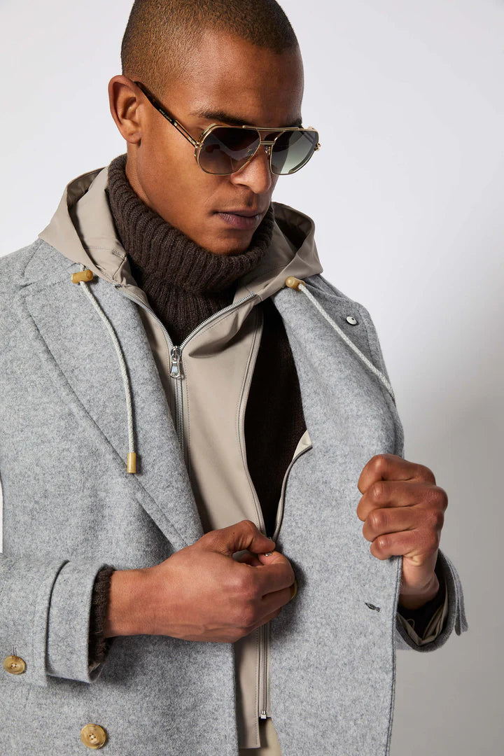Peacoat con cappuccio LBM1911 55704