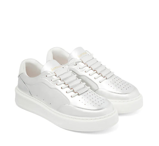 Sneakers slip-on argento BARRACUDA BD1415