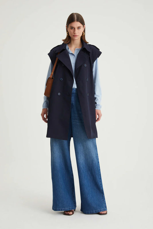Trench smanicato midi CARACTERE F313