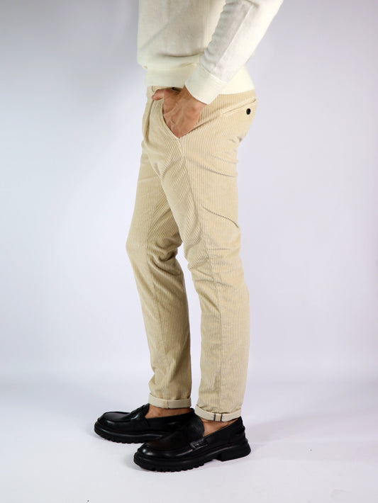 Pantalone velluto beige MASON'S VBE033