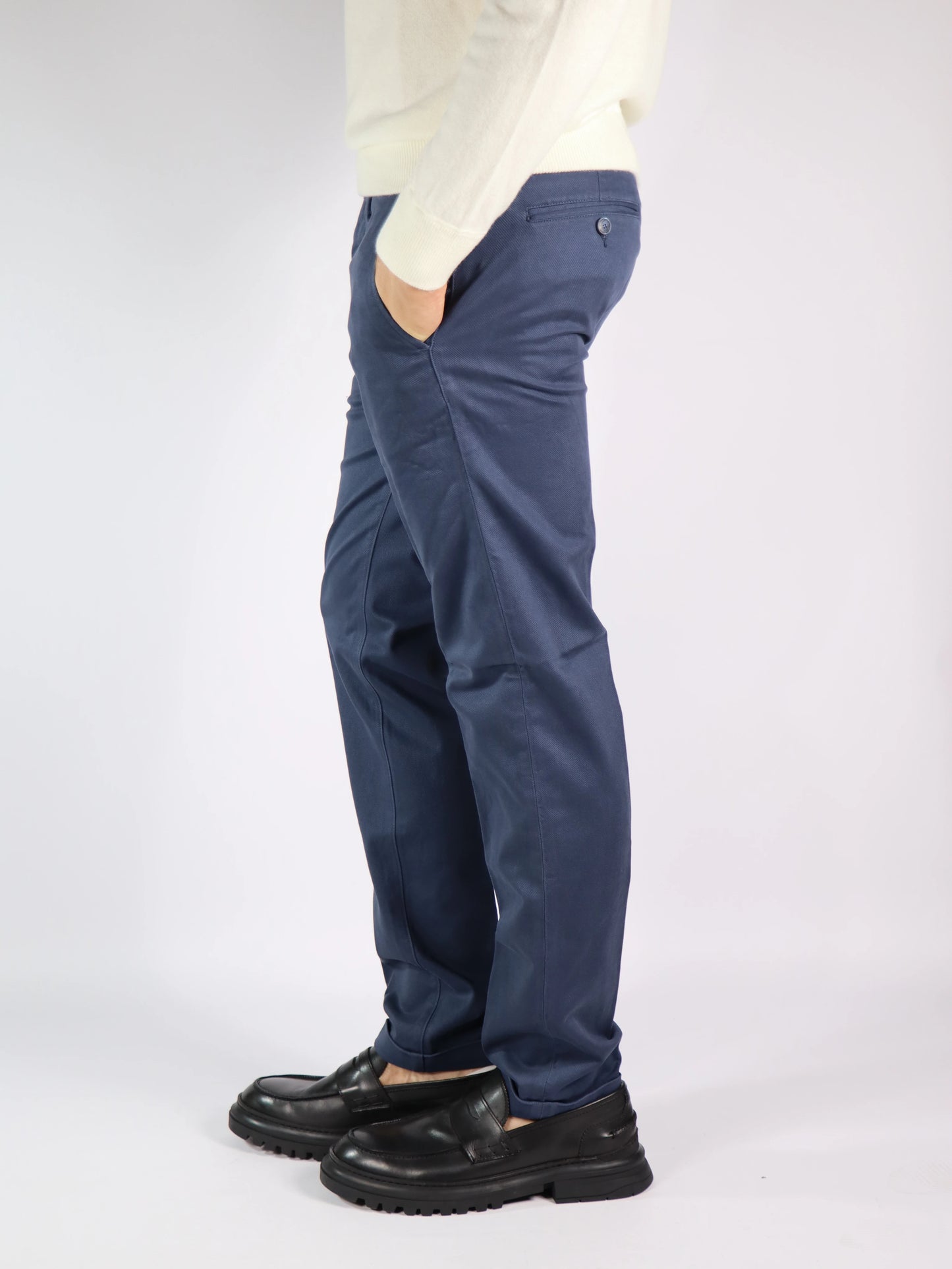 Pantalone chino blu RE HASH 2417