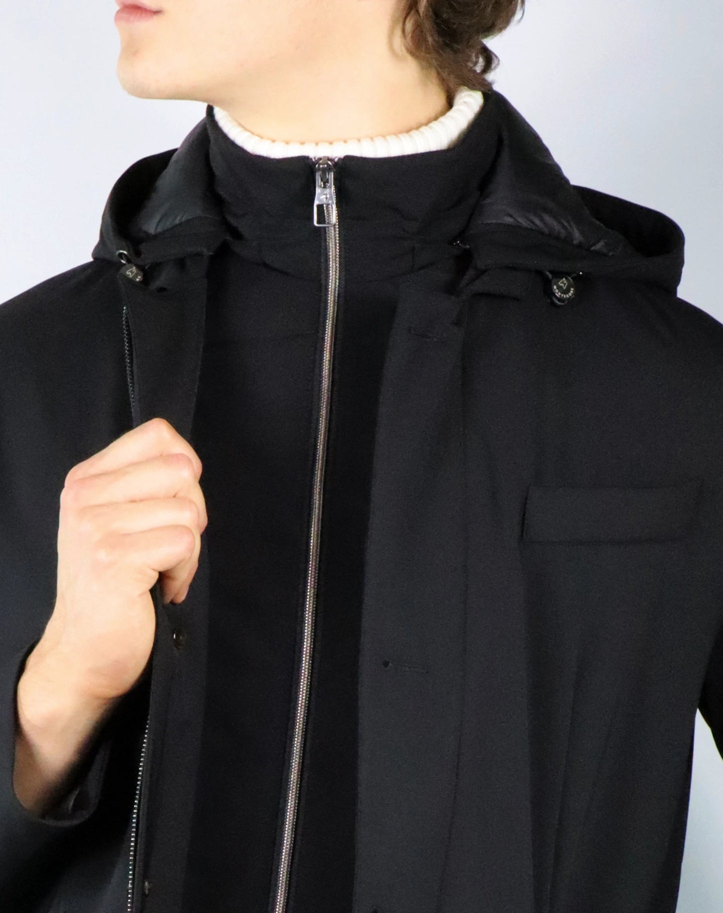 Cappotto in tessuto tecnico MONTECORE 740