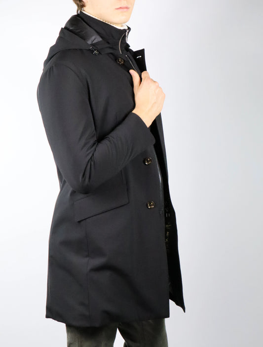 Cappotto in tessuto tecnico MONTECORE 740