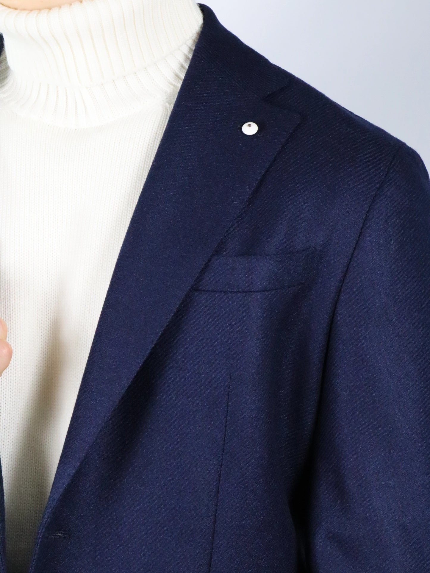 Giacca blu in lana LBM1911 32503