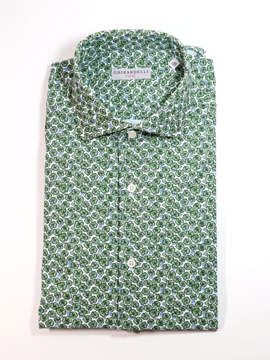 Camicia a fantasia verde next GHIRARDELLI FR230