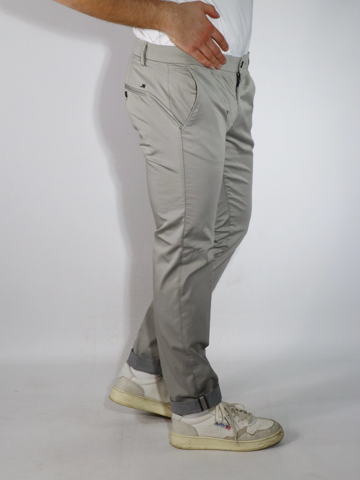 Pantalone chino grigio MASON'S MBE097