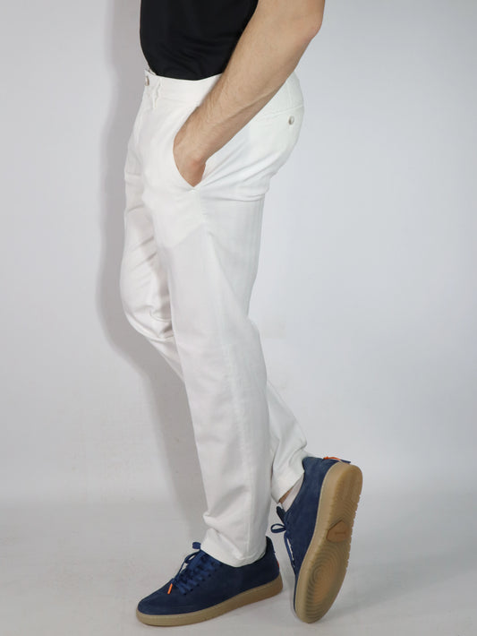 Pantalone in cotone e lino RE HASH 7F139
